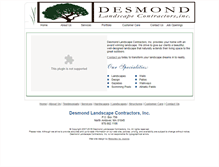 Tablet Screenshot of desmondlandscape.com